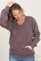 Cozy Campfire V-Neck Sweatshirt