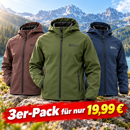 🔥 Tagesangebot – Herren Softshell-Kapuzenjacke | Komfort & Schutz für jeden Tag