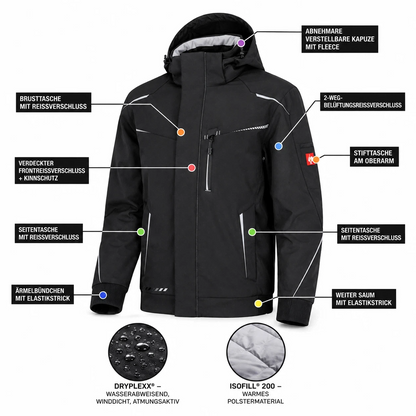 ☀️e.s.motion 2020ARBEITSBUNDHOSE & WINTER-SOFTSHELLJACKE IM SET❄️