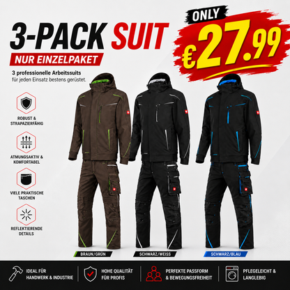 ☀️e.s.motion 2020ARBEITSBUNDHOSE & WINTER-SOFTSHELLJACKE IM SET❄️