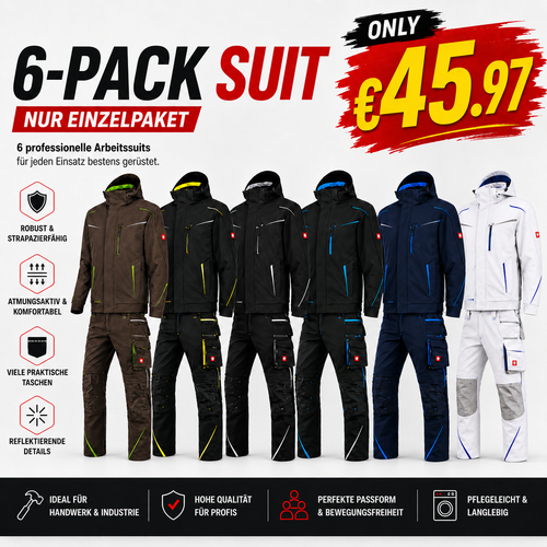 ☀️e.s.motion 2020ARBEITSBUNDHOSE & WINTER-SOFTSHELLJACKE IM SET❄️