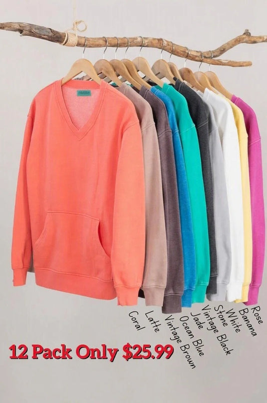 Cozy Campfire V-Neck Sweatshirt