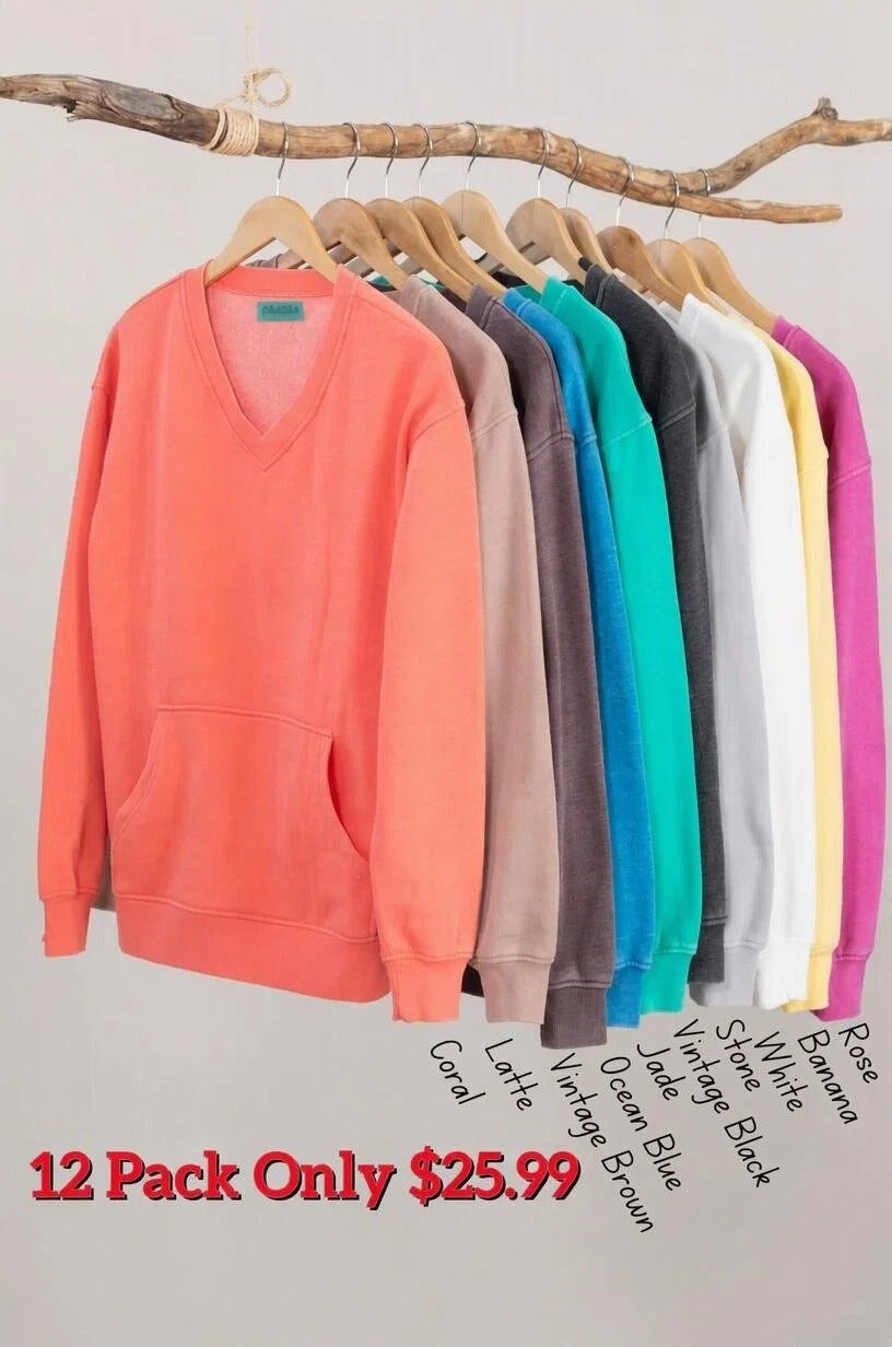 Cozy Campfire V-Neck Sweatshirt